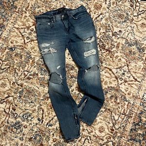 PACSUN DARK WASH SKINNY JEANS 31x32